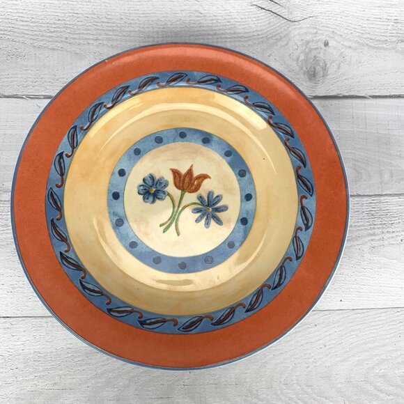 PTS Interiors SANIBEL Mutii Design Stoneware Lunch Snack Salad 8" Plates Set 4 - Picture 3 of 8